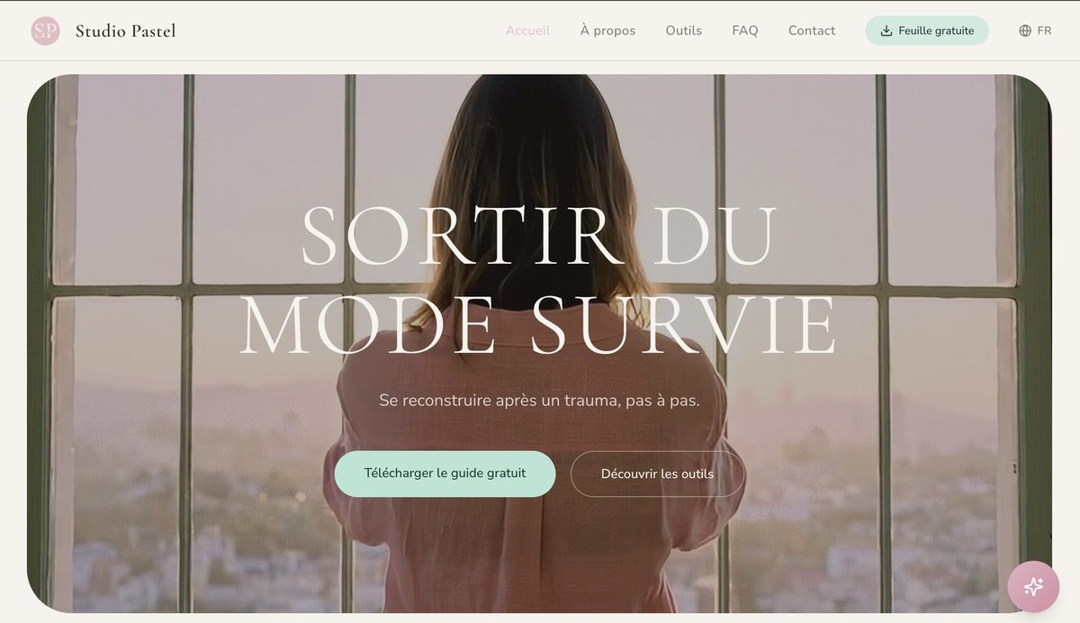 Aperçu du site Studio Pastel